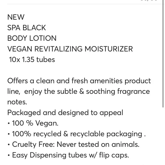 SPA BLACK BODY LOTION ROSEWOOD CITRUS 10x 1.35 tubes NEW - Picture 3 of 8